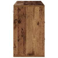 Produktbild för Skoskåp med hylla Gammalt trä 103 x 30 x 51 cm Konstruerat trä