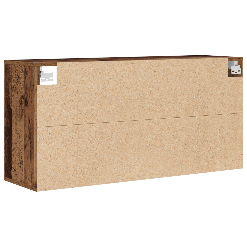 Produktbild för Skoskåp med hylla Gammalt trä 103 x 30 x 51 cm Konstruerat trä