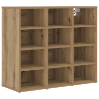 Produktbild för Skoskåp med hylla Artisan Ek 77,5 x 30 x 67 cm Konstruerat trä