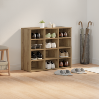 Produktbild för Skoskåp med hylla Artisan Ek 77,5 x 30 x 67 cm Konstruerat trä