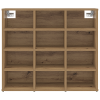 Produktbild för Skoskåp med hylla Artisan Ek 77,5 x 30 x 67 cm Konstruerat trä