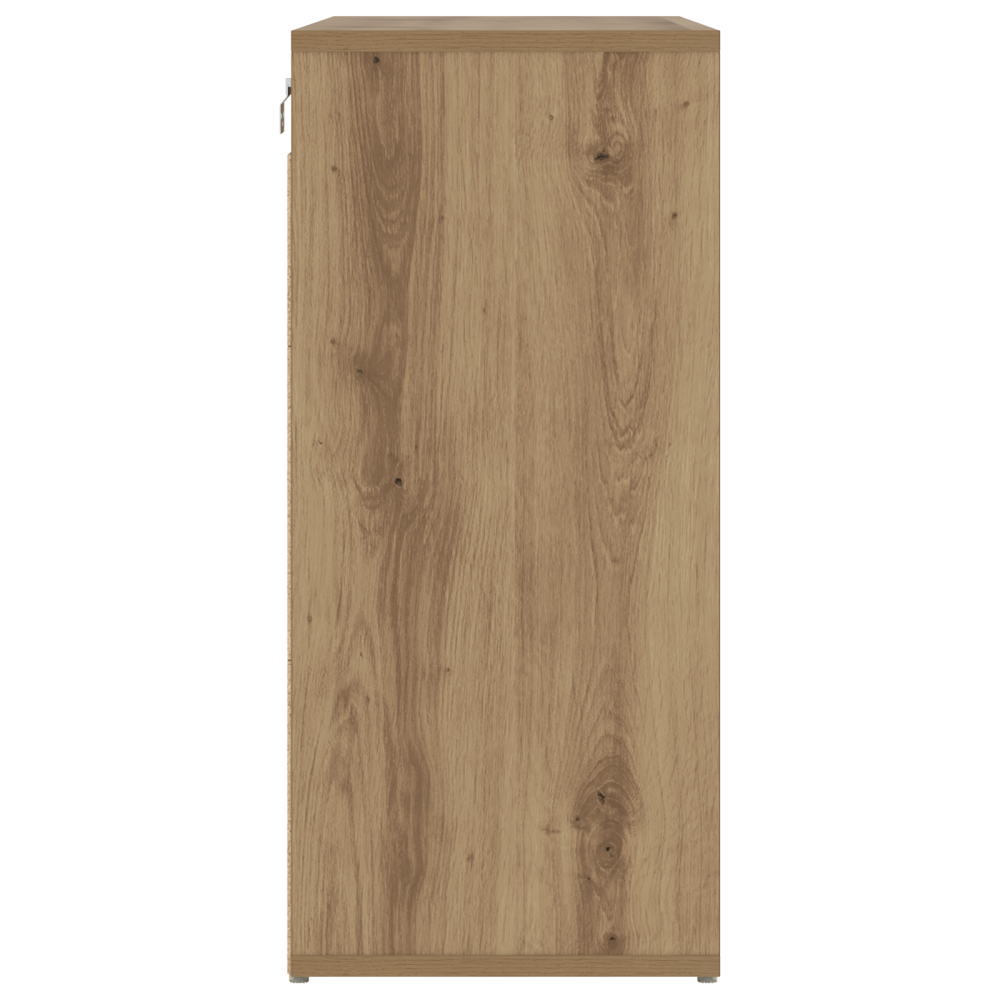 Produktbild för Skoskåp med hylla Artisan Ek 77,5 x 30 x 67 cm Konstruerat trä