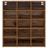 Produktbild för Skoskåp Gammalt trä 77,5 x 30 x 83,5 cm Konstruerat trä