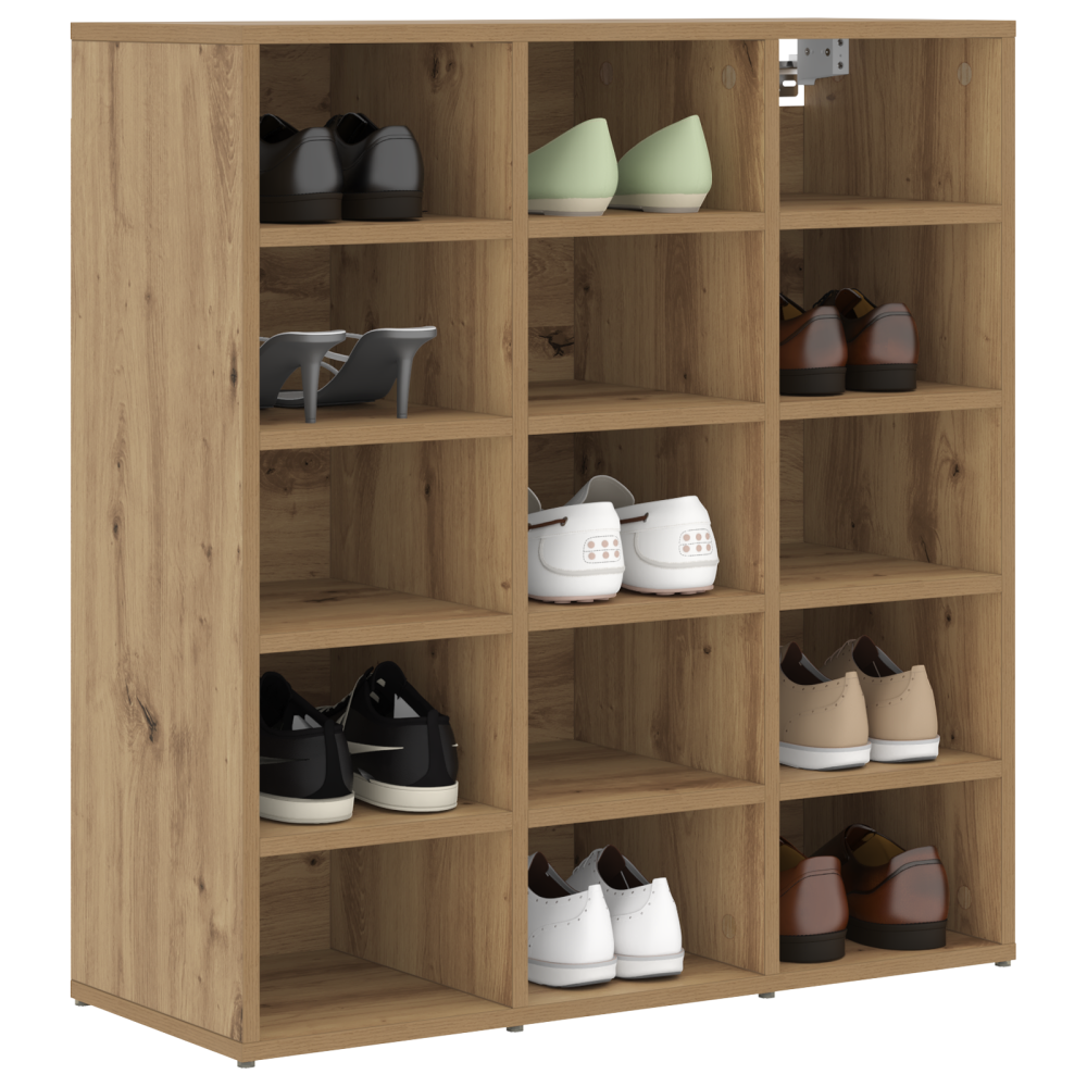 Produktbild för Skoskåp Artisan Ek 77,5 x 30 x 83,5 cm Konstruerat trä