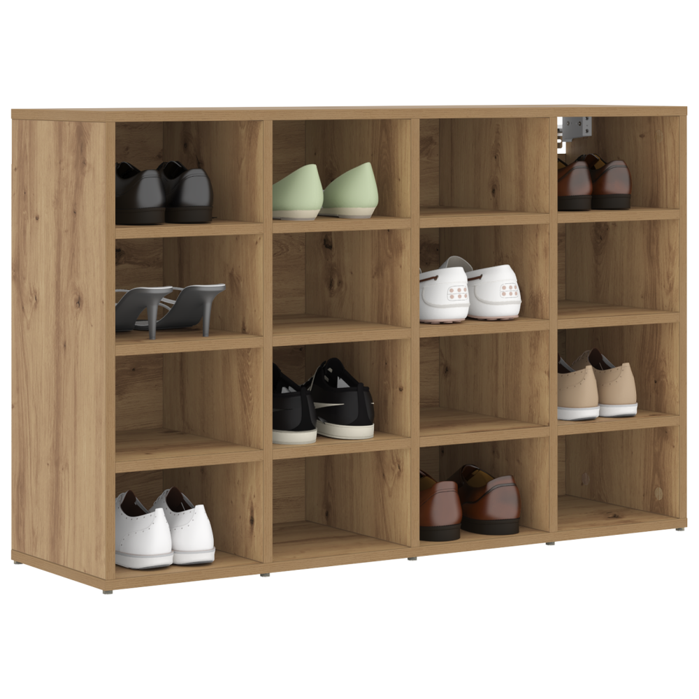 Produktbild för Skoskåp med hylla Artisan Ek 103 x 30 x 67 cm Konstruerat trä