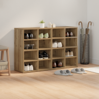 Produktbild för Skoskåp med hylla Artisan Ek 103 x 30 x 67 cm Konstruerat trä