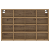 Produktbild för Skoskåp med hylla Artisan Ek 103 x 30 x 67 cm Konstruerat trä