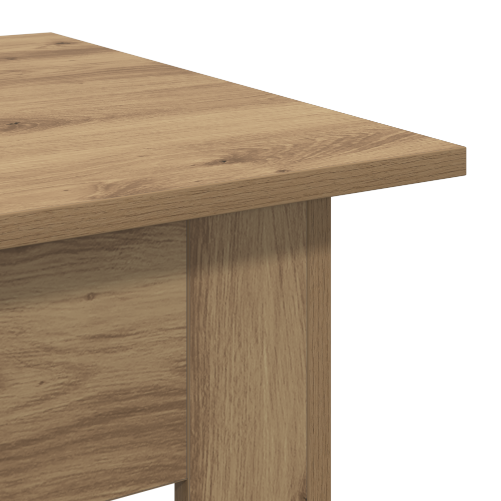 Produktbild för Kaffeebord Artisan Ek 55 x 55 x 42 cm Konstruerat trä