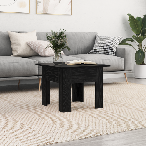 vidaXL Kaffeebord Svart Ek 55 x 55 x 42 cm Konstruerat trä