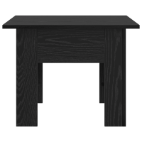 Produktbild för Kaffeebord Svart Ek 55 x 55 x 42 cm Konstruerat trä