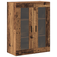 Produktbild för Väggmonterade Skåp 2 pcs Gammalt trä 69,5 x 34 x 90 cm