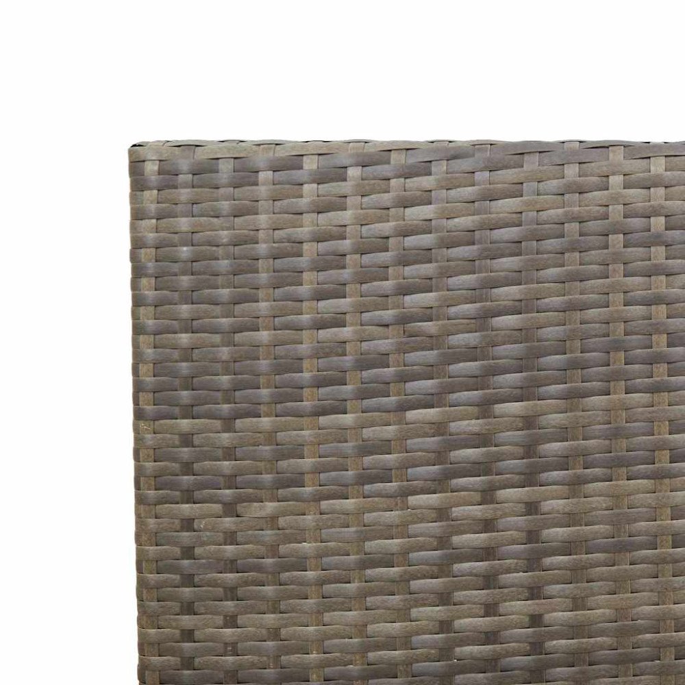 Produktbild för Trädgårds stapelbara stolar 4 pcs Grå och Brun 54 x 56 x 90 cm