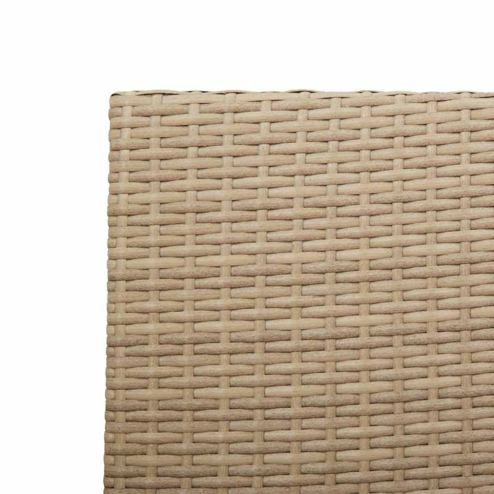 Produktbild för Trädgårds stapelbara stolar 4 pcs Kräm och brun 54 x 56 x 90 cm