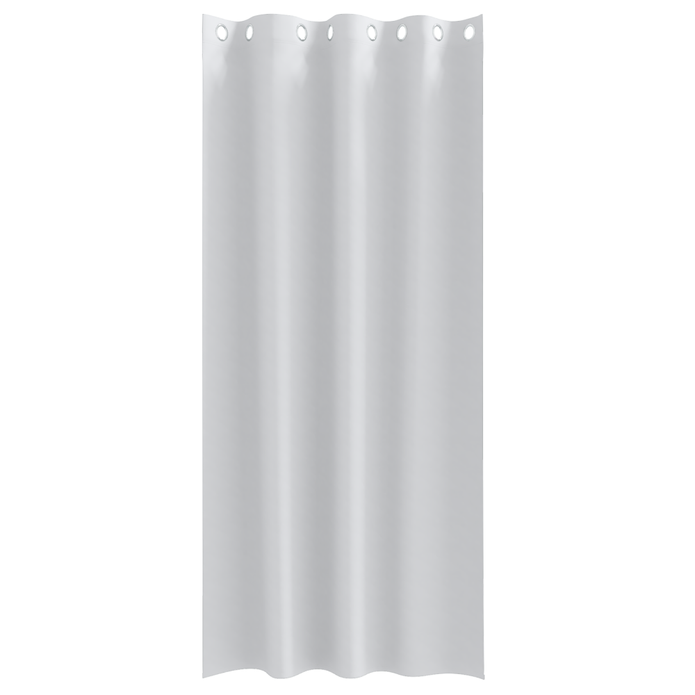 Produktbild för Mörkläggningsgardiner med Ringar 2 pcs Ljusgrå 260 x 140 cm
