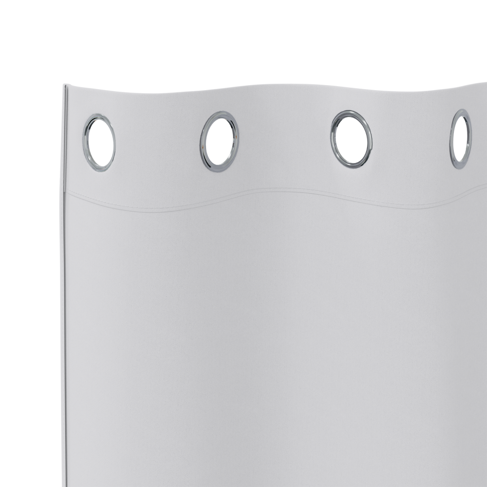Produktbild för Mörkläggningsgardiner med Ringar 2 pcs Ljusgrå 260 x 140 cm