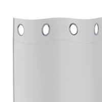 Produktbild för Mörkläggningsgardiner med Ringar 2 pcs Ljusgrå 260 x 140 cm