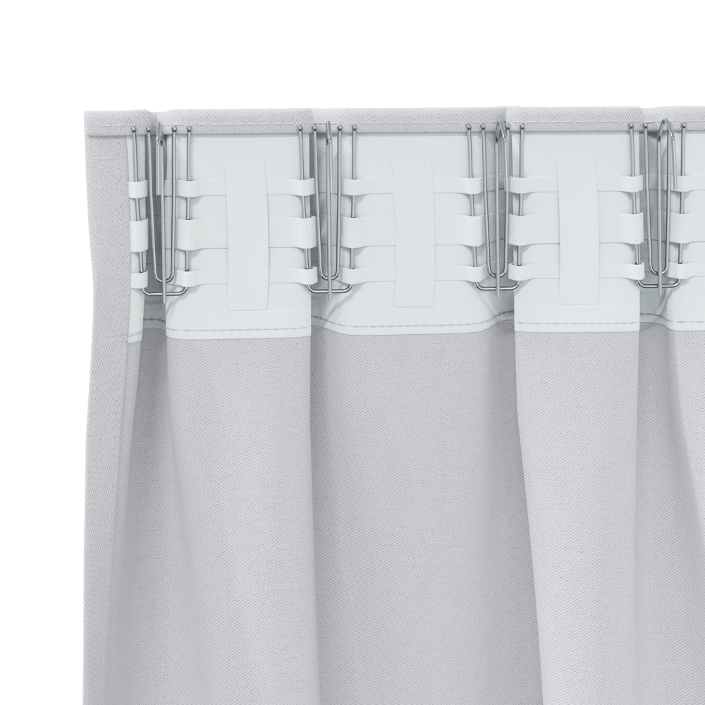 Produktbild för Mörkläggningsgardiner med Ringar 2 pcs Ljusgrå 140 x 140 cm