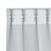 Produktbild för Mörkläggningsgardiner med Ringar 2 pcs Ljusgrå 140 x 140 cm