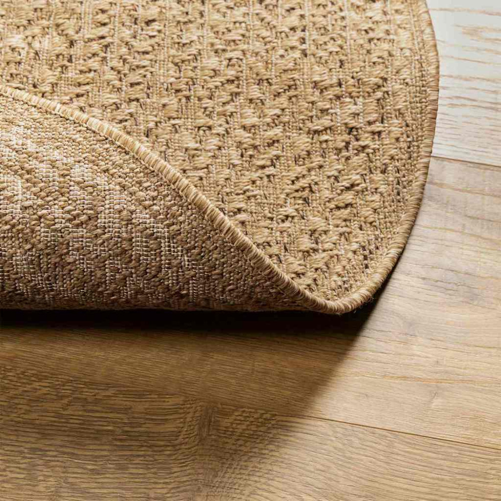 Produktbild för Matta ZIZUR Brun 170 x 120 cm Polypropylen