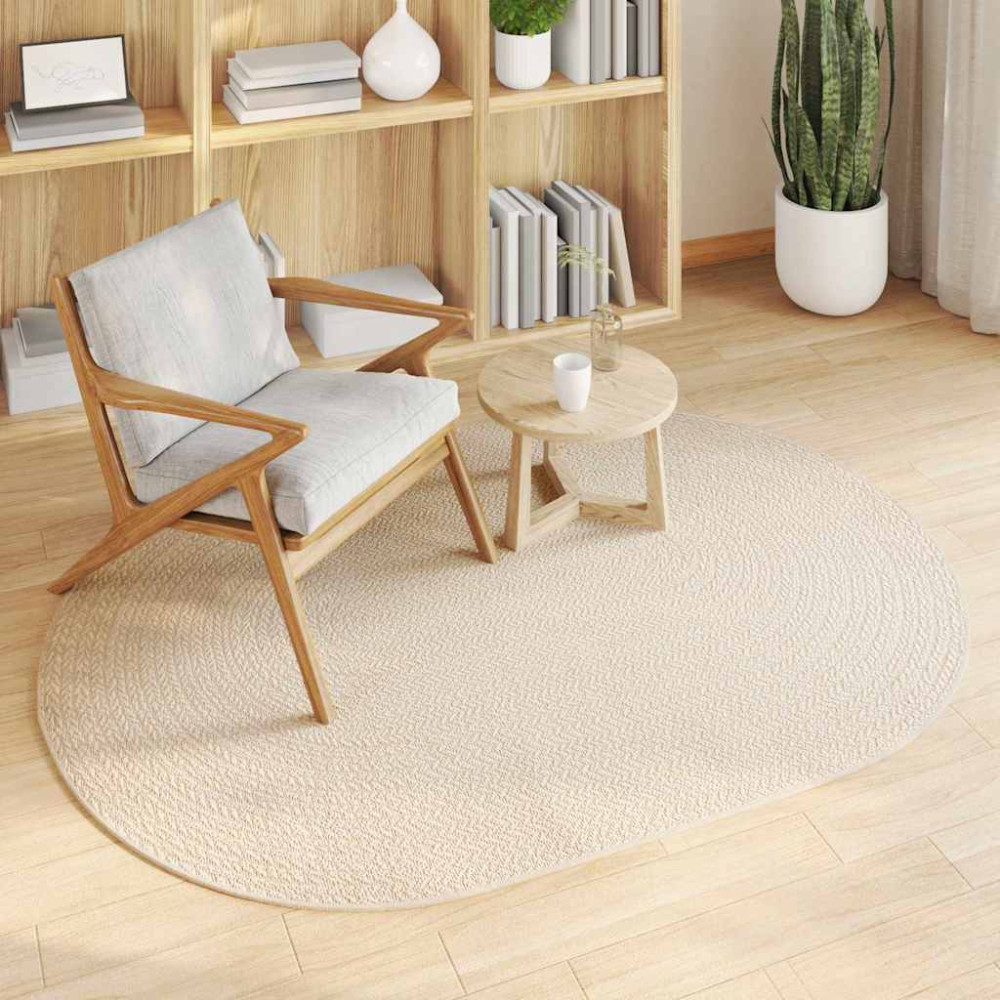 Produktbild för Matta ZIZUR Kräm 170 x 120 cm Polypropylen