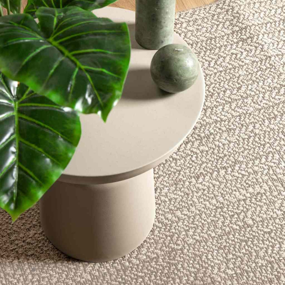 Produktbild för Matta ZIZUR Kräm 170 x 120 cm Polypropylen