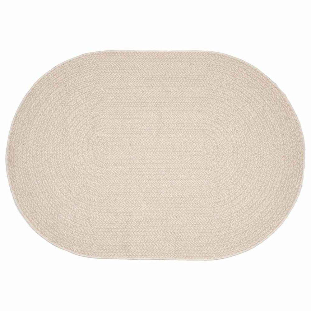 Produktbild för Matta ZIZUR Kräm 200 x 140 cm Polypropylen