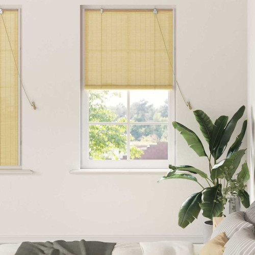 vidaXL Rullgardin Natur 90 x 160 cm Bambu