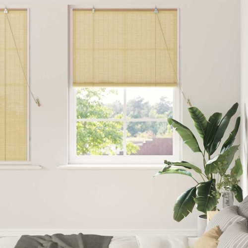vidaXL Rullgardin Natur 100 x 160 cm Bambu