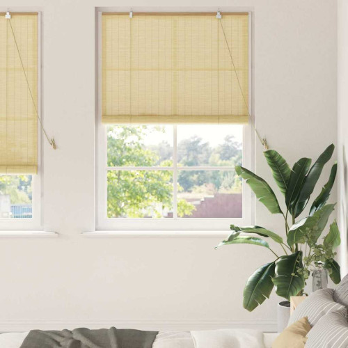 vidaXL Rullgardin Natur 110 x 220 cm Bambu