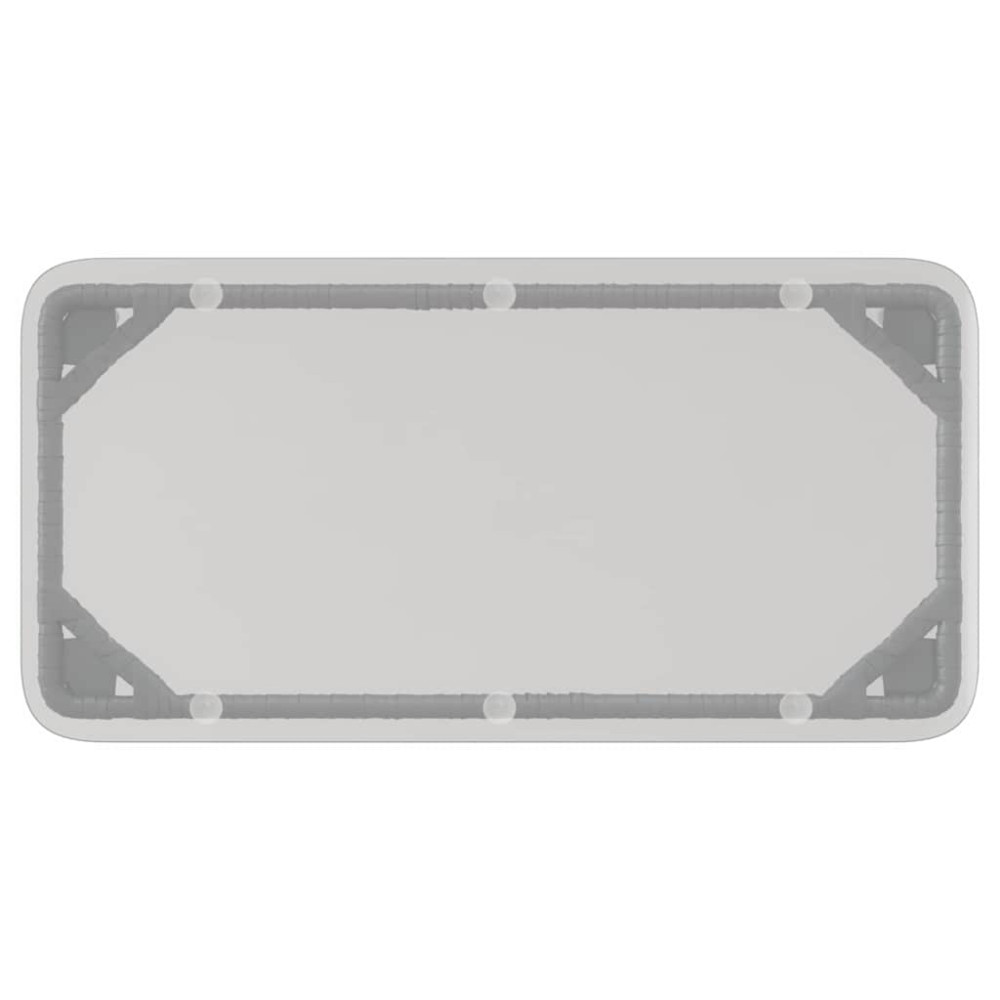 Produktbild för Trädgårdsbord Svart 80 x 40 x 45 cm konstrotting