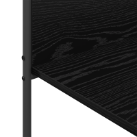 Produktbild för Klädhängare med hylla Svart 120 x 44 x 160 cm Konstruerat trä