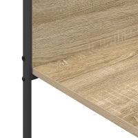 Produktbild för Klädhängare med hylla Brun 120 x 44 x 160 cm Konstruerat trä