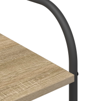 Produktbild för Klädhängare med hylla Brun 120 x 44 x 160 cm Konstruerat trä