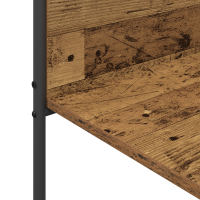 Produktbild för Klädhängare med hylla Brun 120 x 44 x 160 cm Konstruerat trä