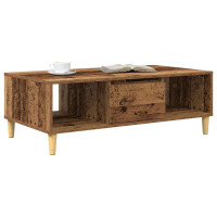 Produktbild för Kaffeebord Gammalt trä 102 x 55 x 35 cm Konstruerat trä