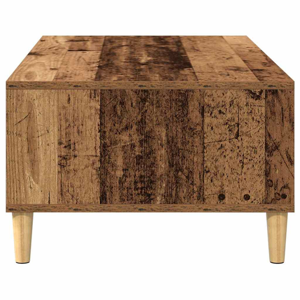 Produktbild för Kaffeebord Gammalt trä 102 x 55 x 35 cm Konstruerat trä