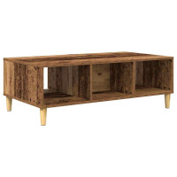 Produktbild för Kaffeebord Gammalt trä 102 x 55 x 35 cm Konstruerat trä
