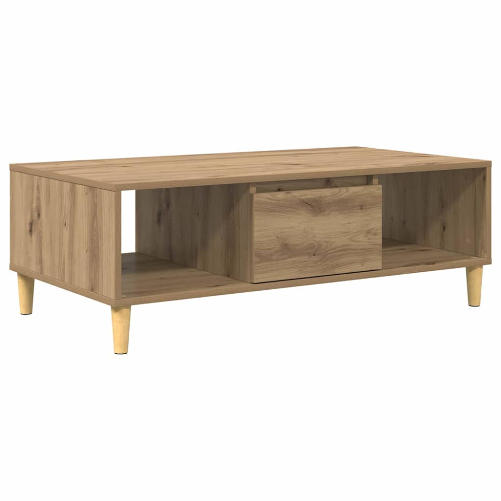 Produktbild för Kaffeebord Artisan Ek 102 x 55 x 35 cm Konstruerat trä