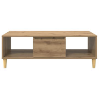 Produktbild för Kaffeebord Artisan Ek 102 x 55 x 35 cm Konstruerat trä