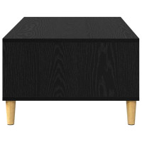 Produktbild för Kaffeebord Svart Ek 102 x 55 x 35 cm Konstruerat trä