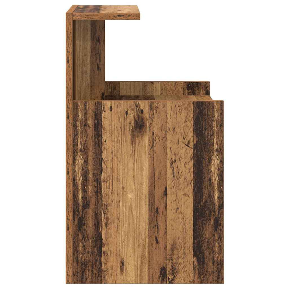 Produktbild för Nattduksbord Gammalt trä 40 x 35 x 60 cm Konstruerat trä