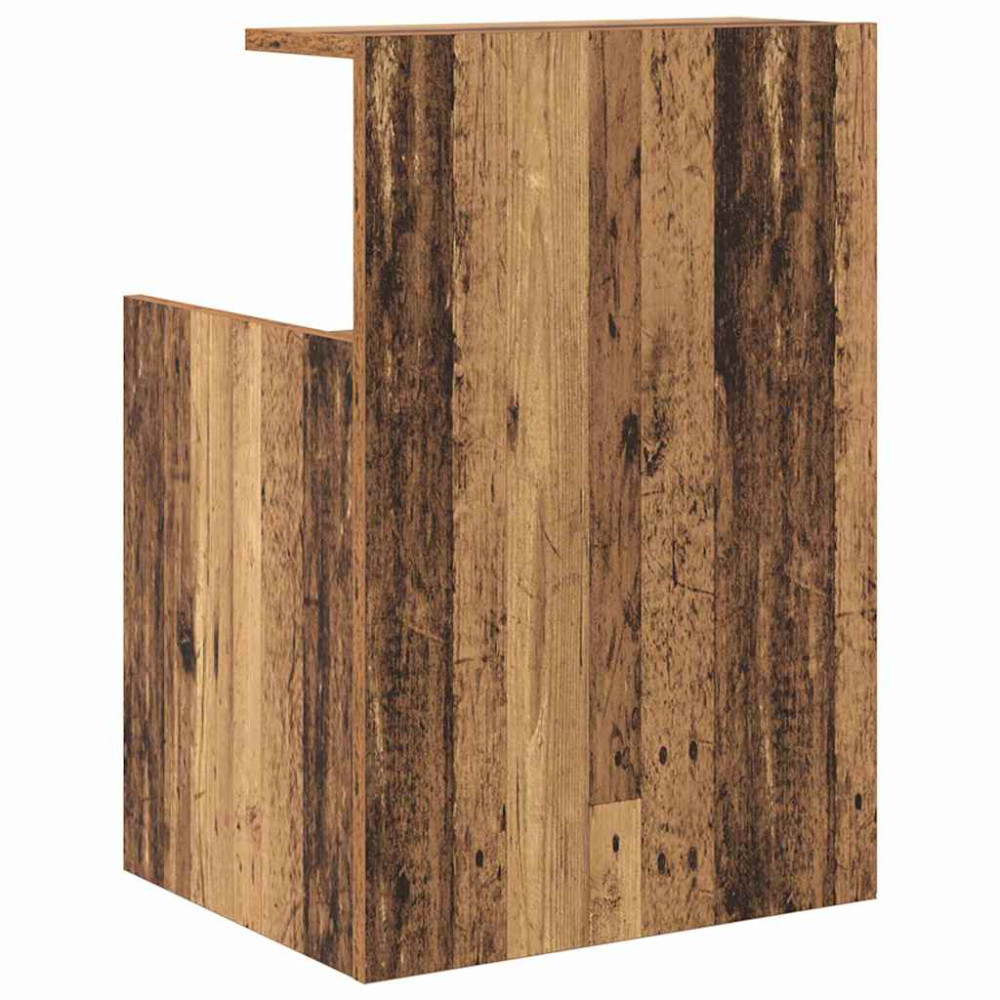 Produktbild för Nattduksbord Gammalt trä 40 x 35 x 60 cm Konstruerat trä