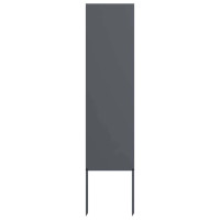 Produktbild för Trädgårds integritetsskärm Antracit 32 x 140 cm Kallvalsat stål