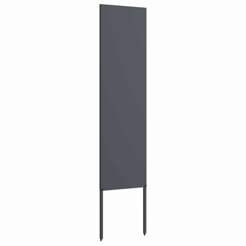 Produktbild för Trädgårds integritetsskärm Antracit 32 x 140 cm Kallvalsat stål