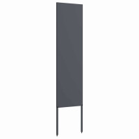 Produktbild för Trädgårds integritetsskärm Antracit 32 x 140 cm Kallvalsat stål
