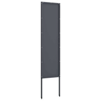 Produktbild för Trädgårds integritetsskärm Antracit 32 x 140 cm Kallvalsat stål