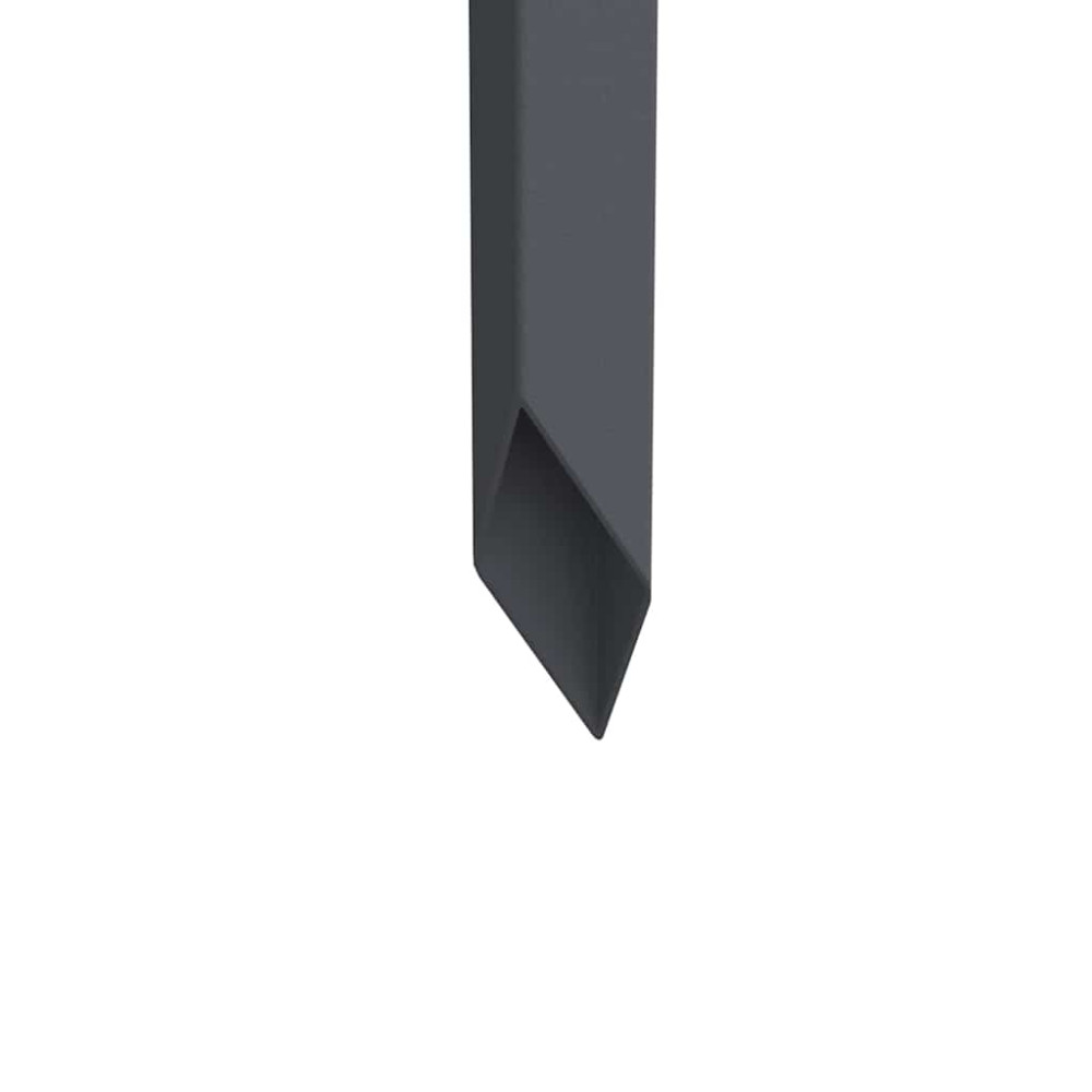 Produktbild för Trädgårds integritetsskärm Antracit 32 x 140 cm Kallvalsat stål