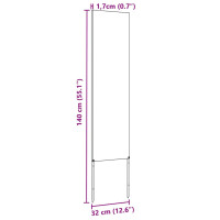 Produktbild för Trädgårds integritetsskärm Antracit 32 x 140 cm Kallvalsat stål