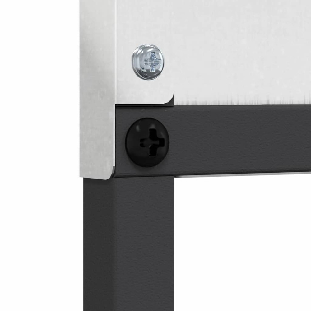 Produktbild för Trädgårds integritetsskärm Silver 32 x 140 cm Rostfritt stål