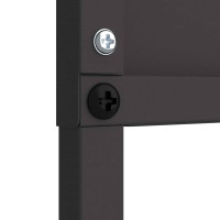 Produktbild för Trädgårds integritetsskärm Svart 32 x 140 cm Kallvalsat stål